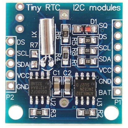 Módulo RTC com DS1307 e EEPROM 24C32 - frente