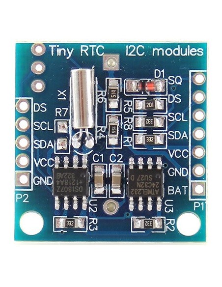 Módulo RTC com DS1307 e EEPROM 24C32 - frente