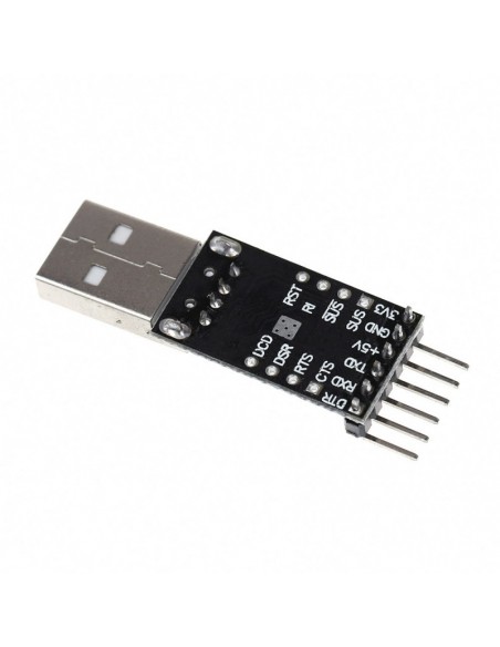 Modulo Conversor USB 2.0 P/ RS232 TTL UART 6Pinos CP2102 - frente