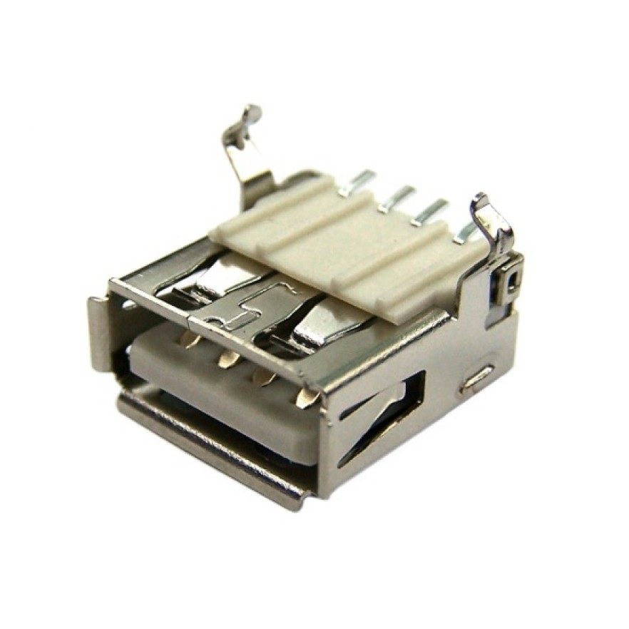 CONECTOR USB FEMEA TIPO A (YH-USB01C - SMD)