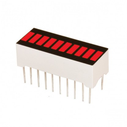 Barra Gráfica de LEDs - 10 Segmentos Vermelho