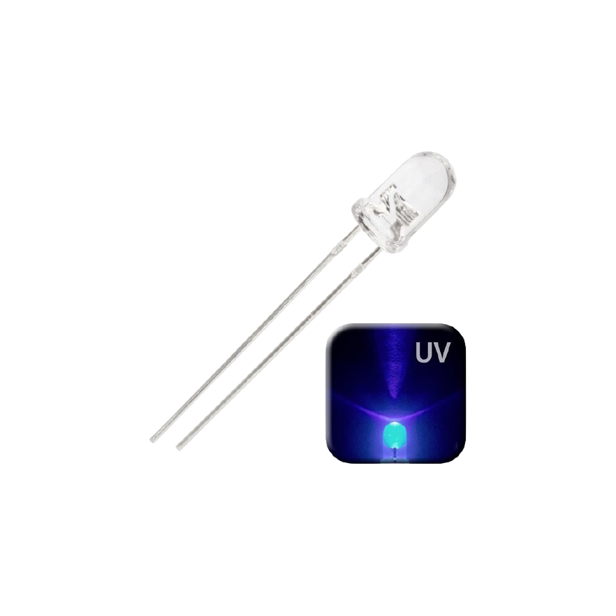 LED ULTRAVIOLETA (UV - ALTO BRILHO 5mm)