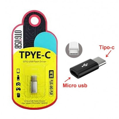 Adaptador USB OTG (MicroUSBxUSB-TipoC)
