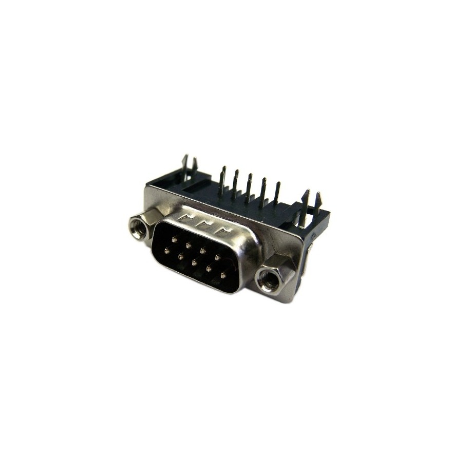 CONECTOR DB9 MACHO 90GRAUS (PCB)